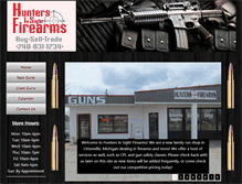 Tablet Screenshot of huntersinsightfirearms.com